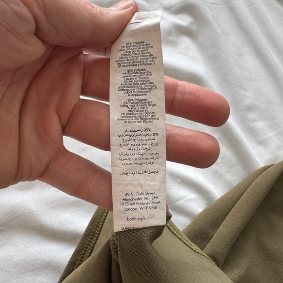 Pretty Little Thing Women's One Shoulder Pencil Dress Olive Green 4 Cocktail - Picture 6 of 11